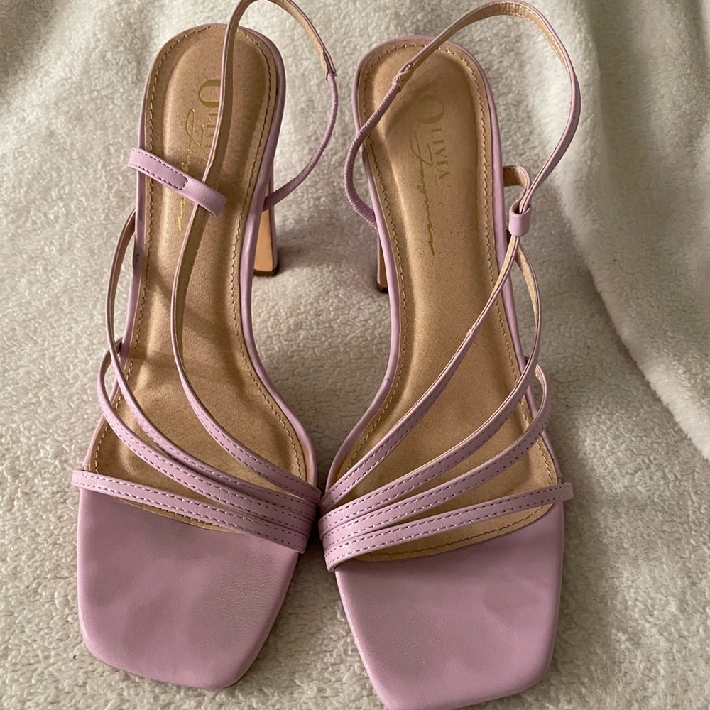 Lilac Strappy Heels